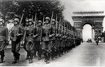 Nazis parade in Paris